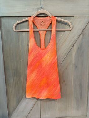 Nike Women's Orange/Pink Gradient Racerback Tank